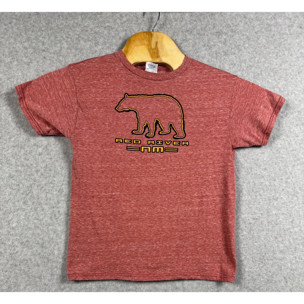 Vintage Red River New Mexico Shirt Size Youth Medium Maroon